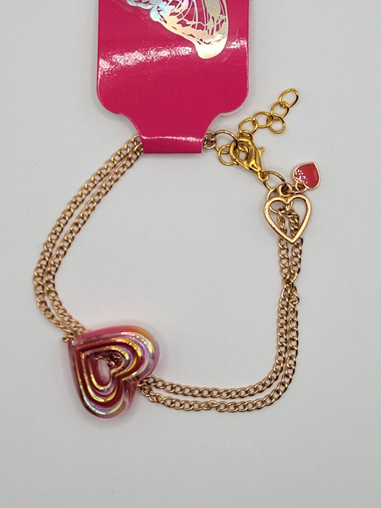 Linked Heart Bracelets