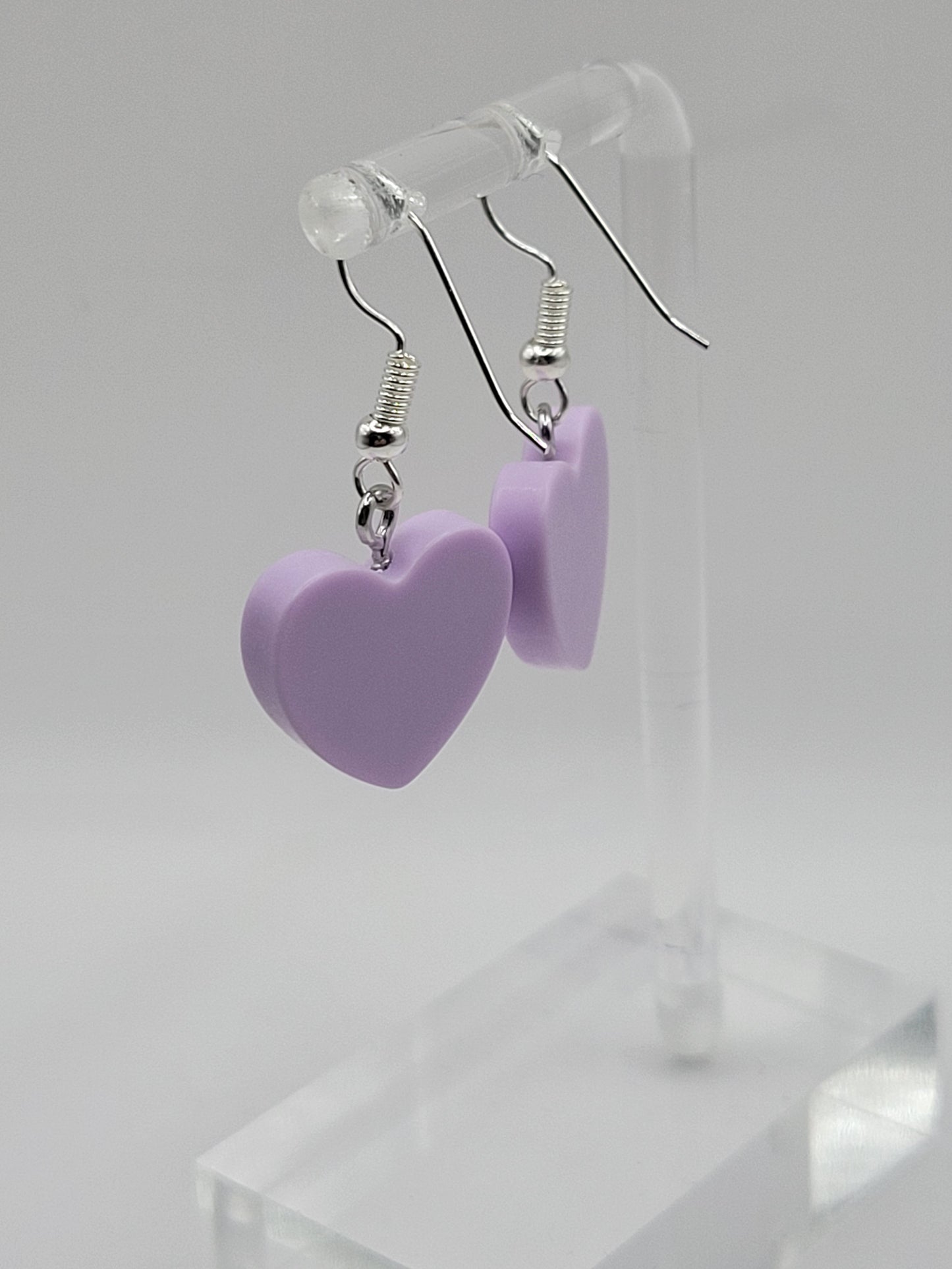 Boucles d'oreilles en forme de cœur conversationnel