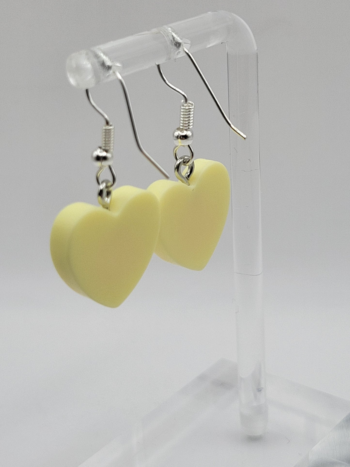 Boucles d'oreilles en forme de cœur conversationnel