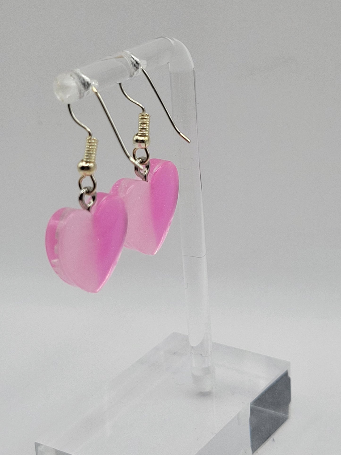 Boucles d'oreilles en forme de cœur conversationnel