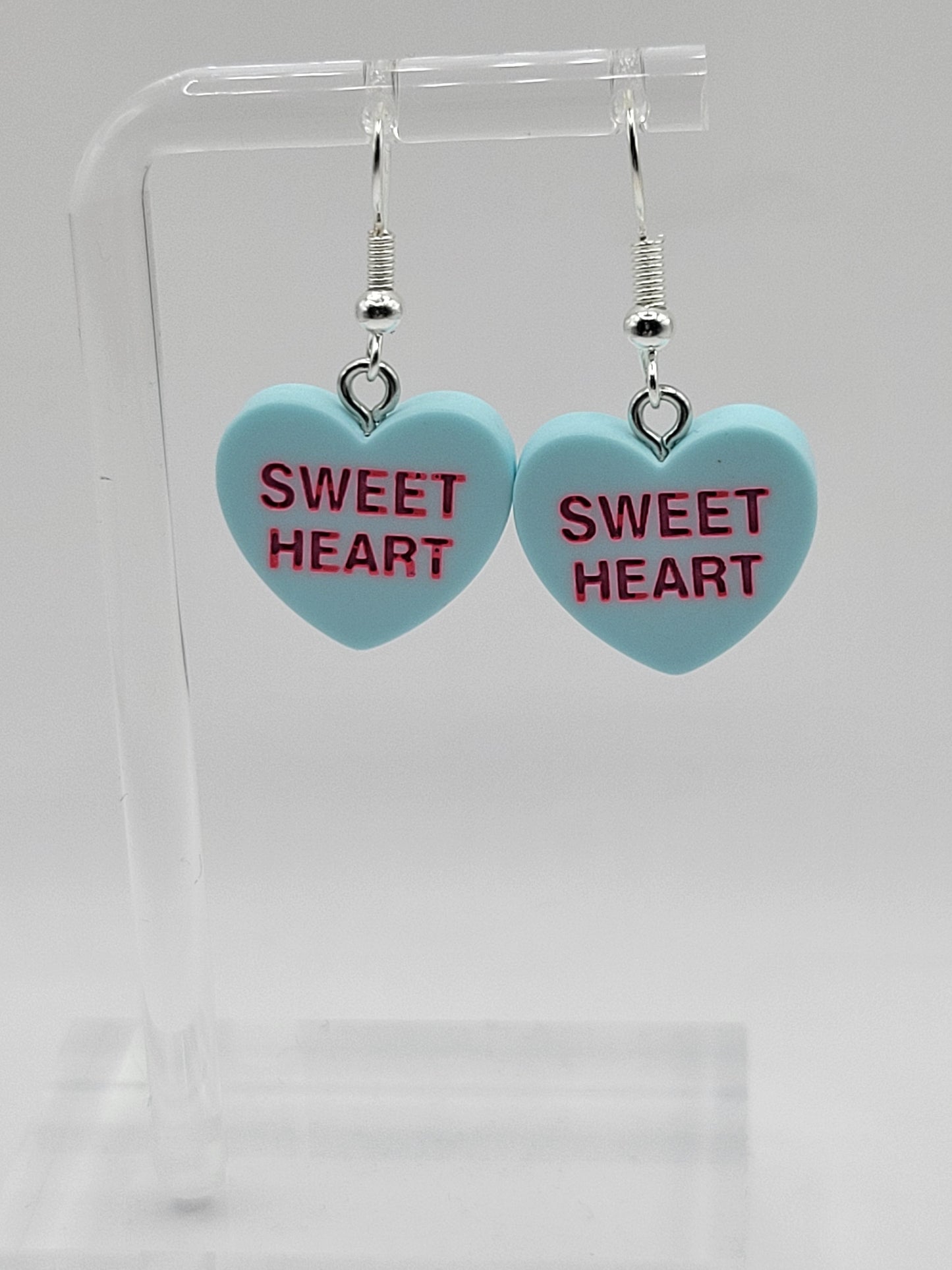 Conversational Heart Earrings