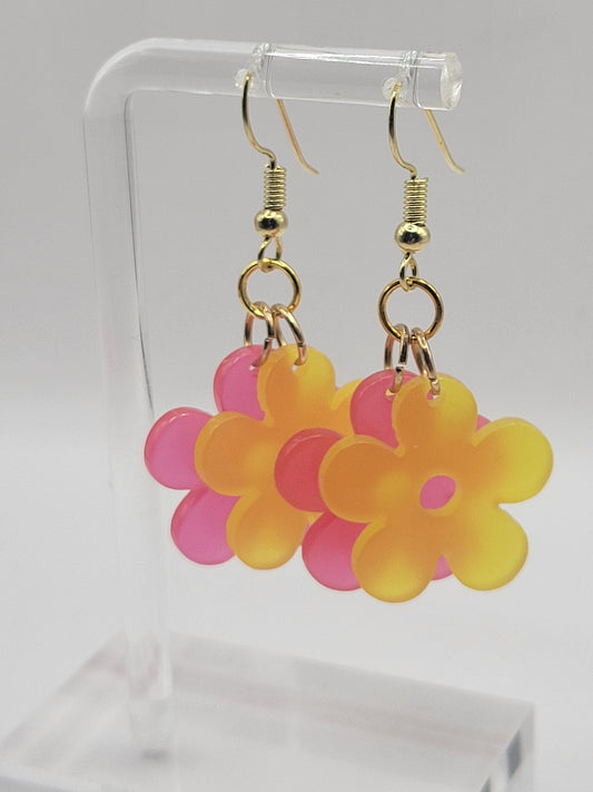 Double Flower Earrings