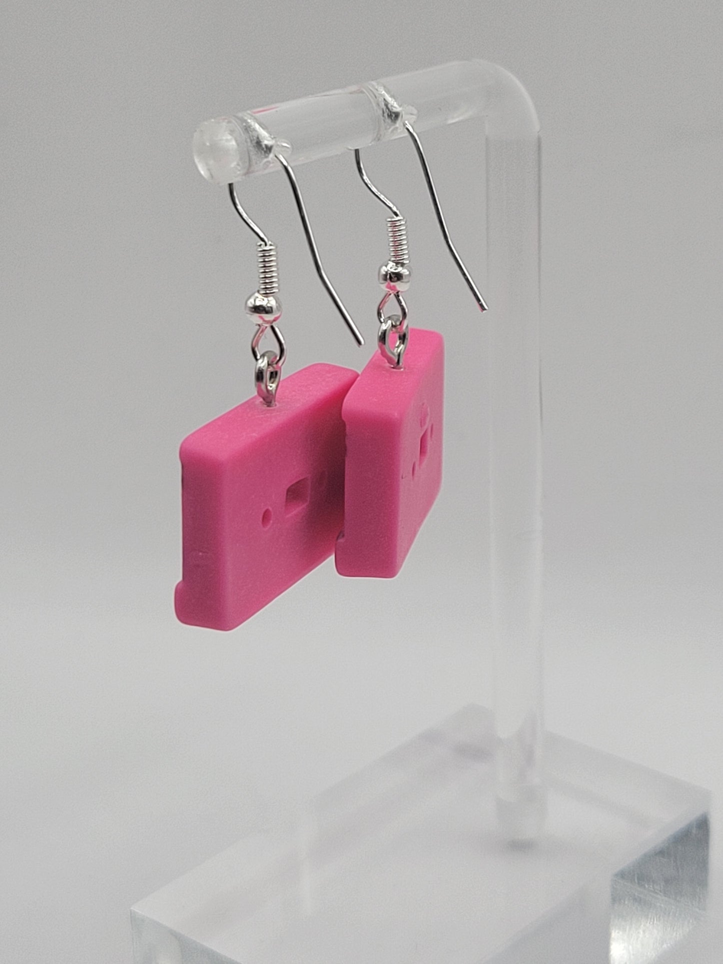 Boucles d'oreilles en forme de cassette