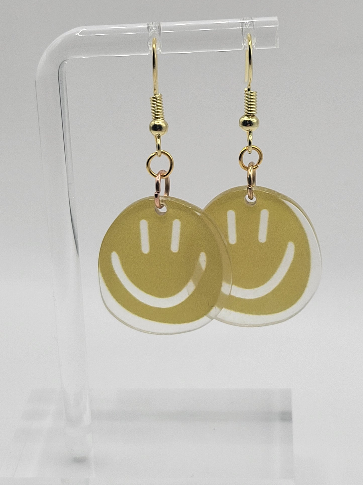 Boucles d'oreilles pendantes Smiley Face