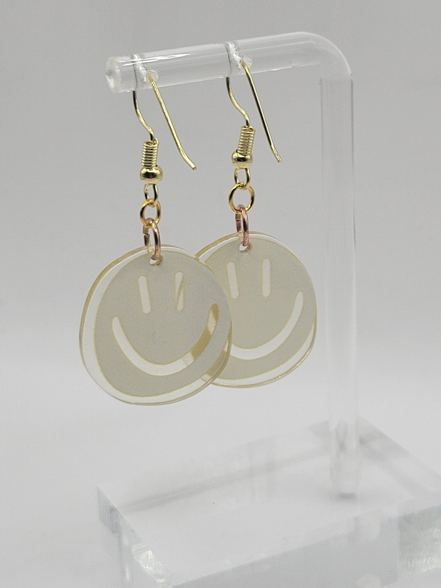 Boucles d'oreilles pendantes Smiley Face