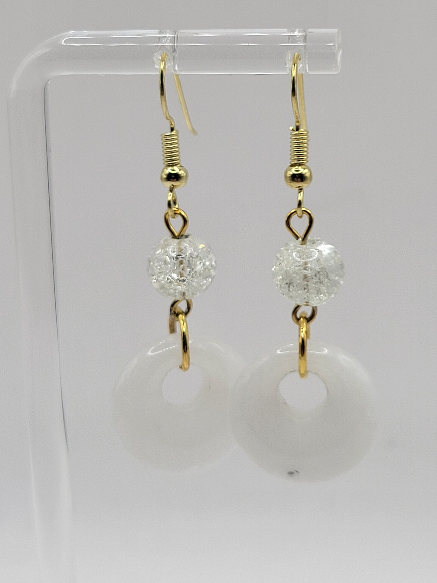 Natural Stone Drop Earrings