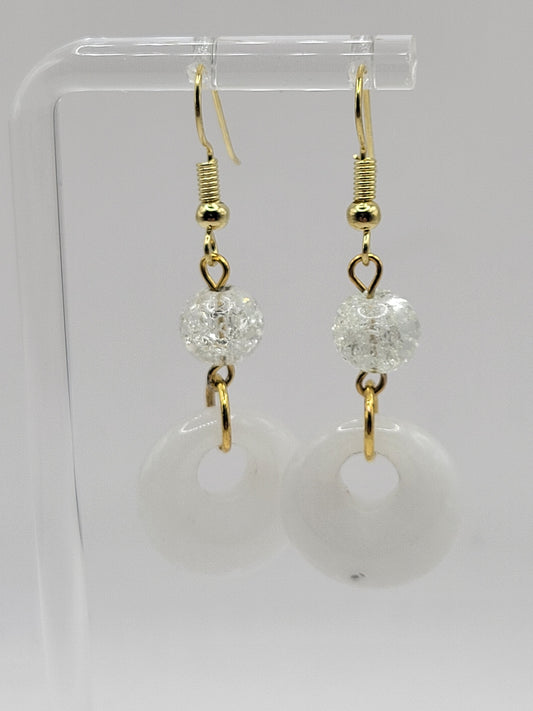 Natural Stone Drop Earrings