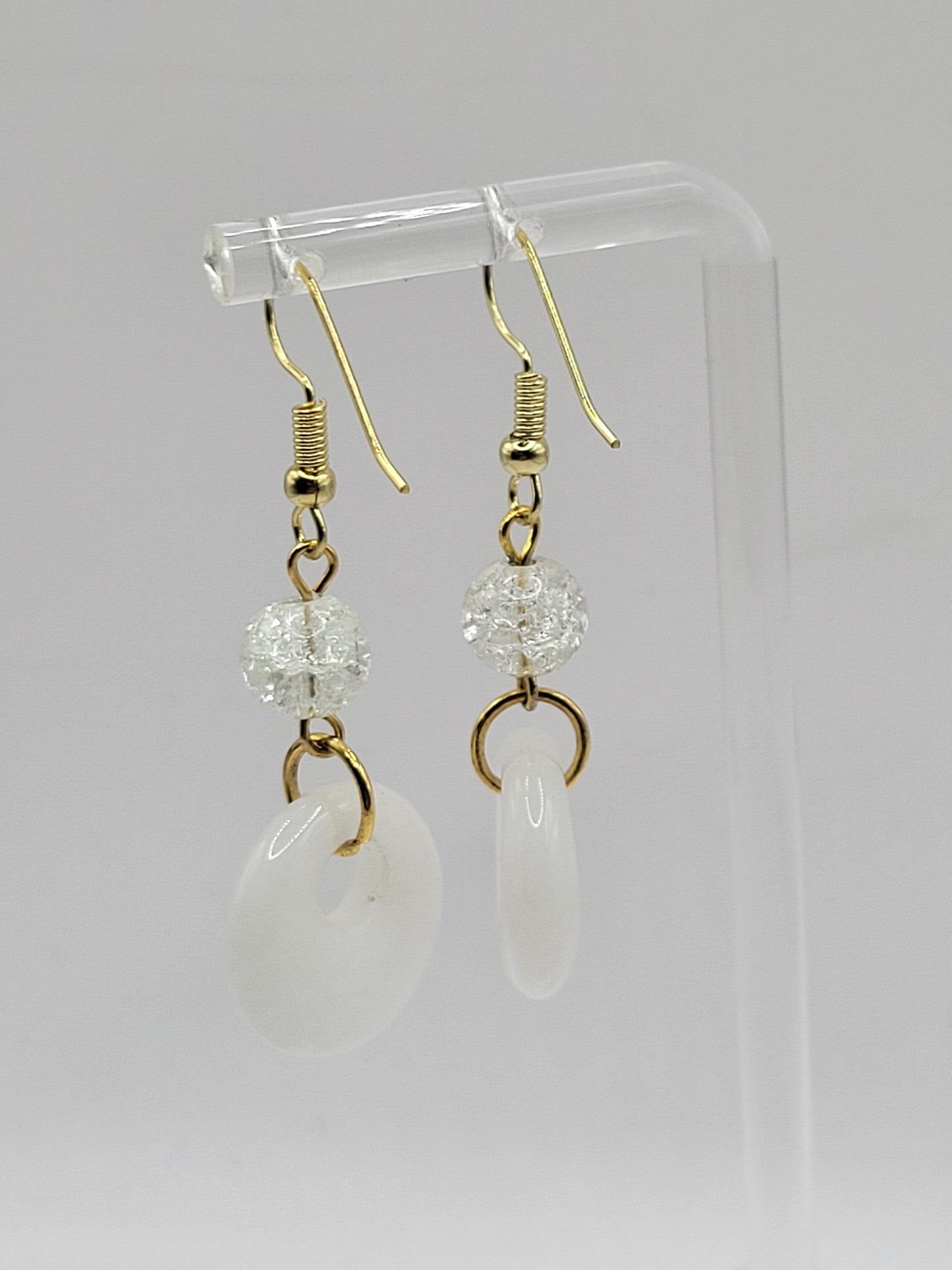 Boucles d'oreilles pendantes en pierre naturelle