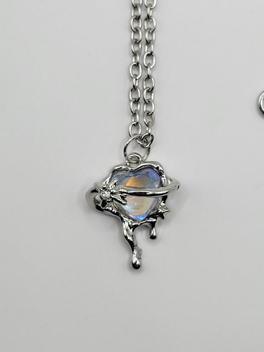 Melted Heart Necklace