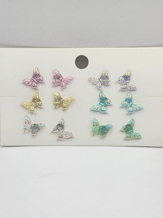 Pack de clous d'oreilles papillon