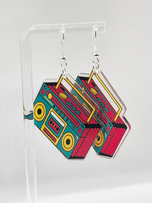 Boucles d'oreilles Boom Box