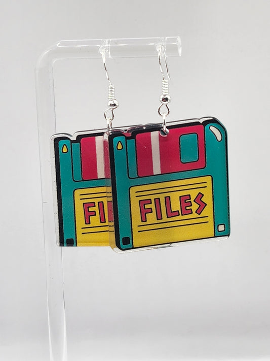 Floppy Disc Earrings