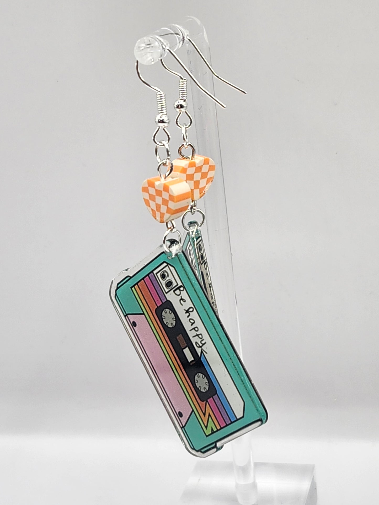 Be Happy Cassette Earrings