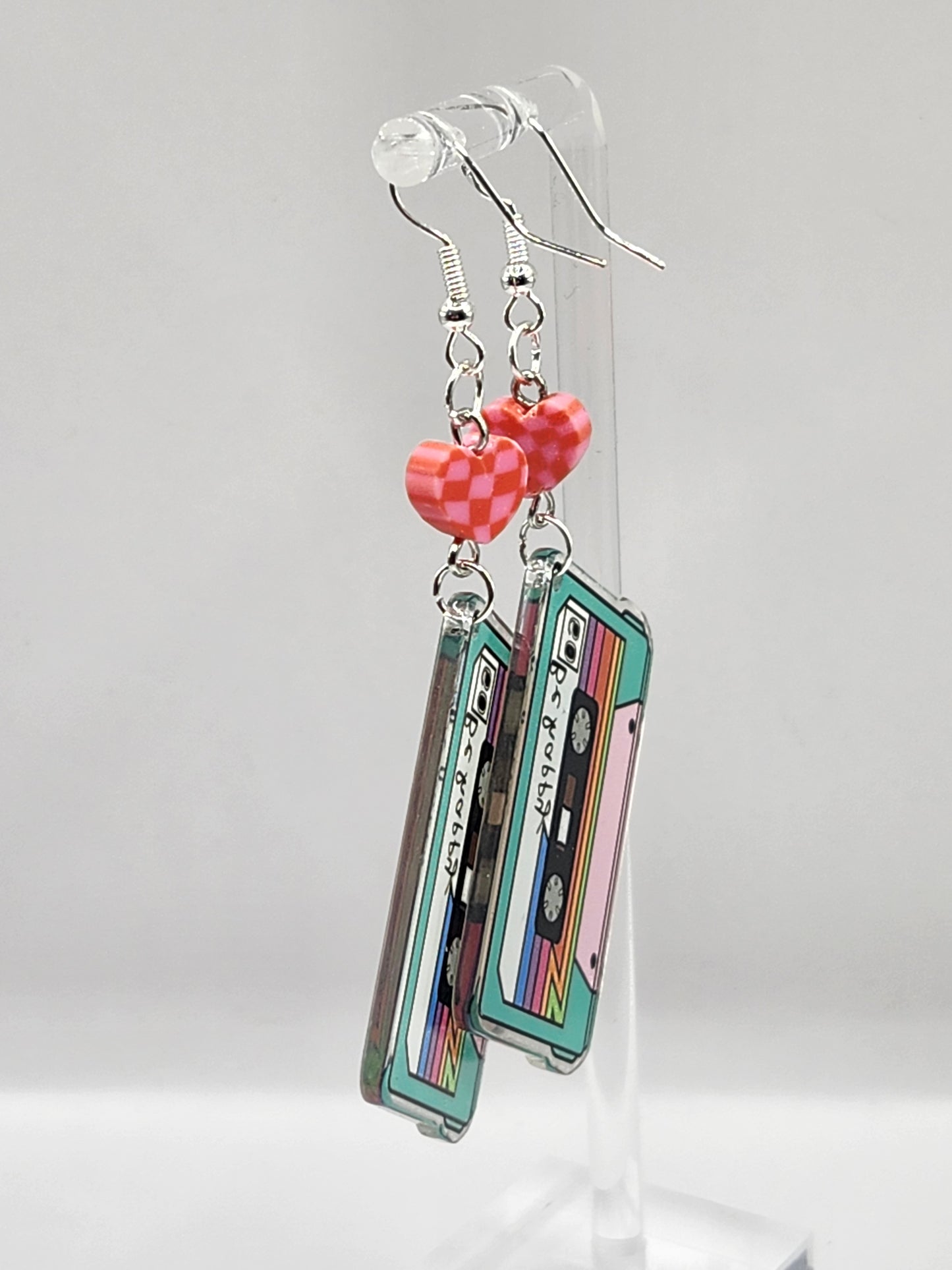 Boucles d'oreilles cassette Be Happy