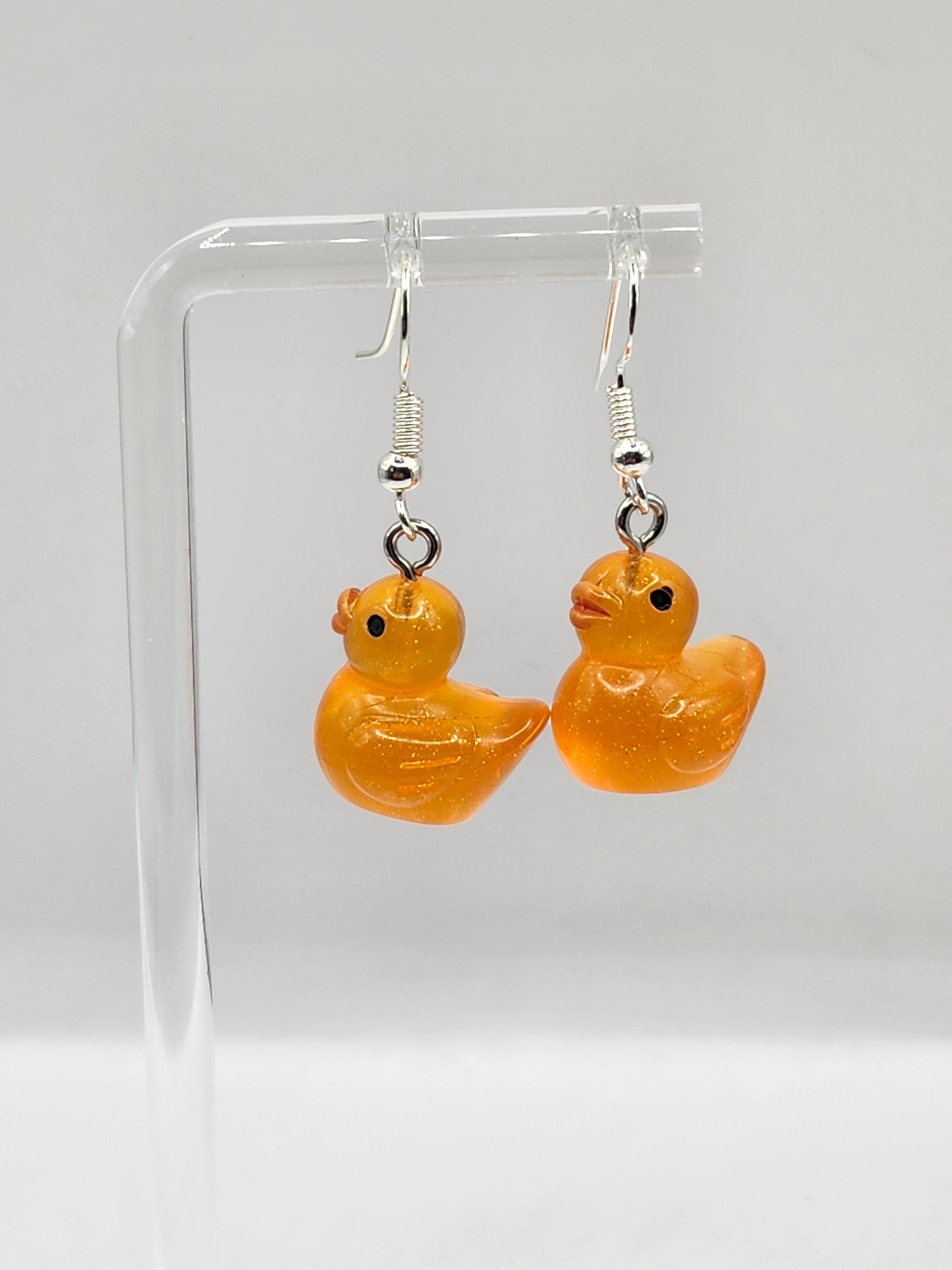 Boucles d'oreilles canard phosphorescentes