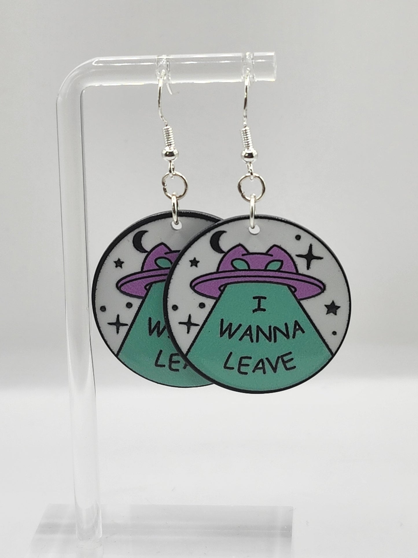 Alien Kitty Earrings