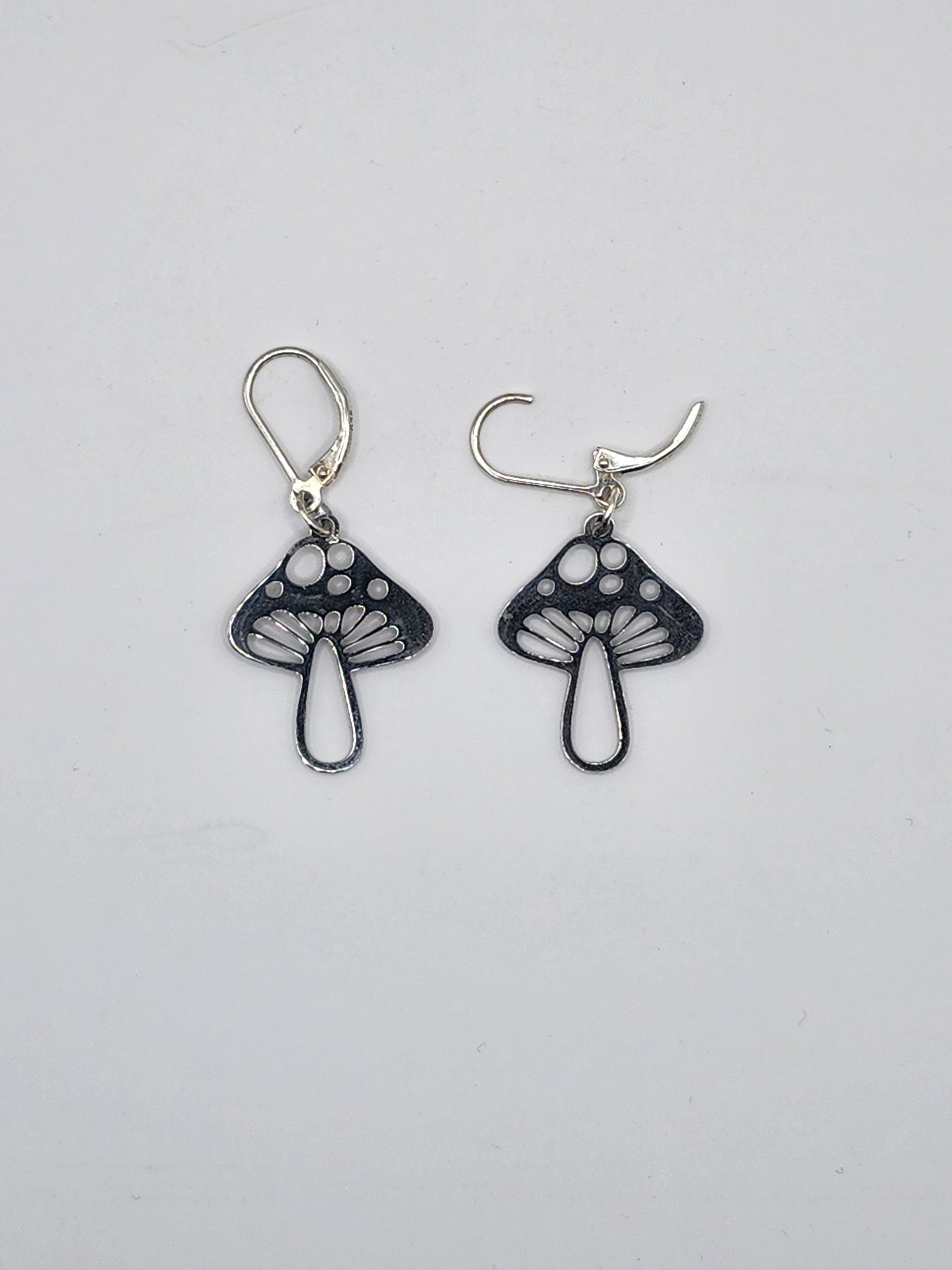 Boucles d'oreilles à pois en forme de champignon