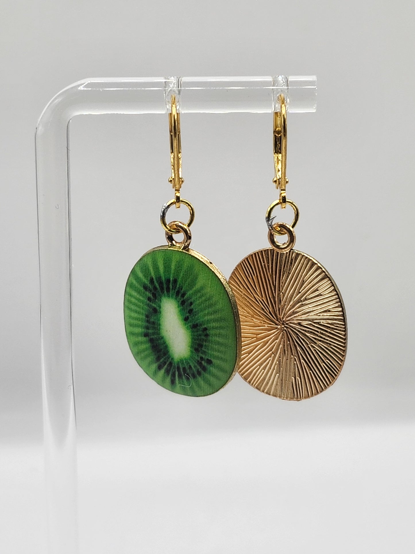 Boucles d'oreilles pendantes Kiwi