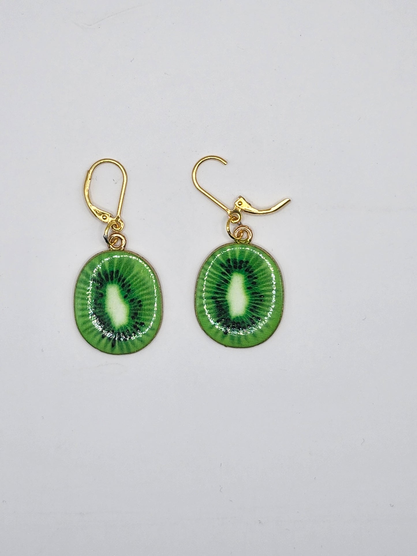 Kiwi Pendant Earrings