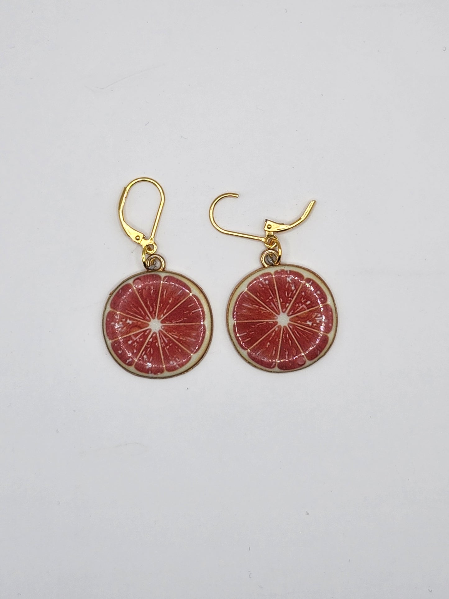 Grapefruit Pendant Earrings