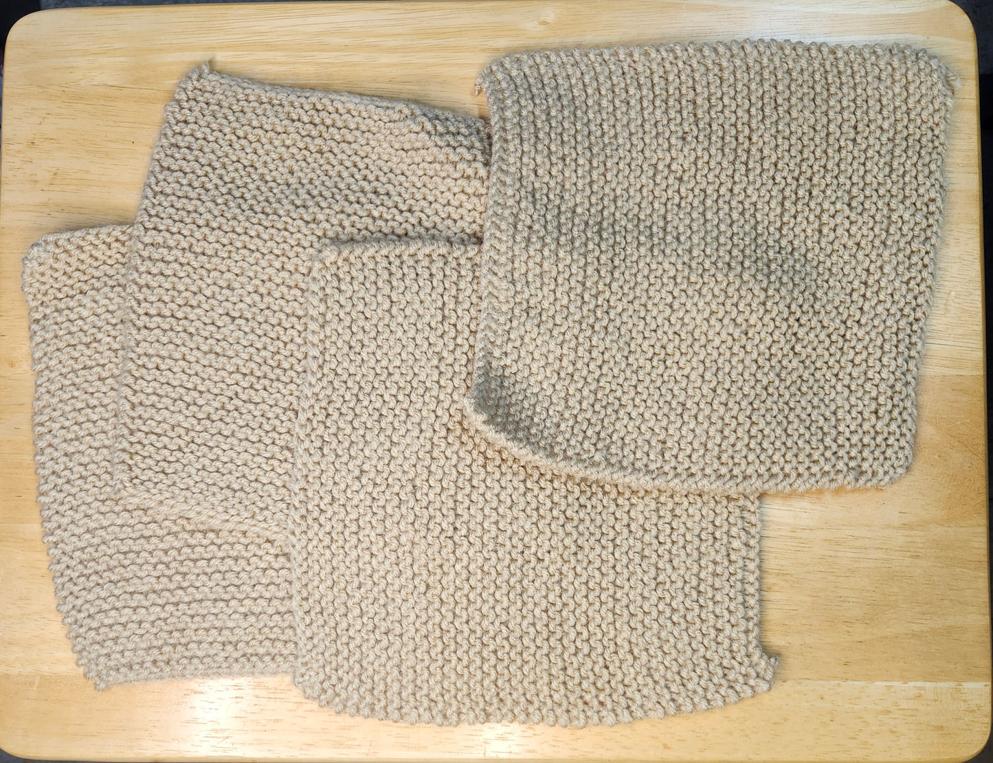 Tan Knitted Placemat Set