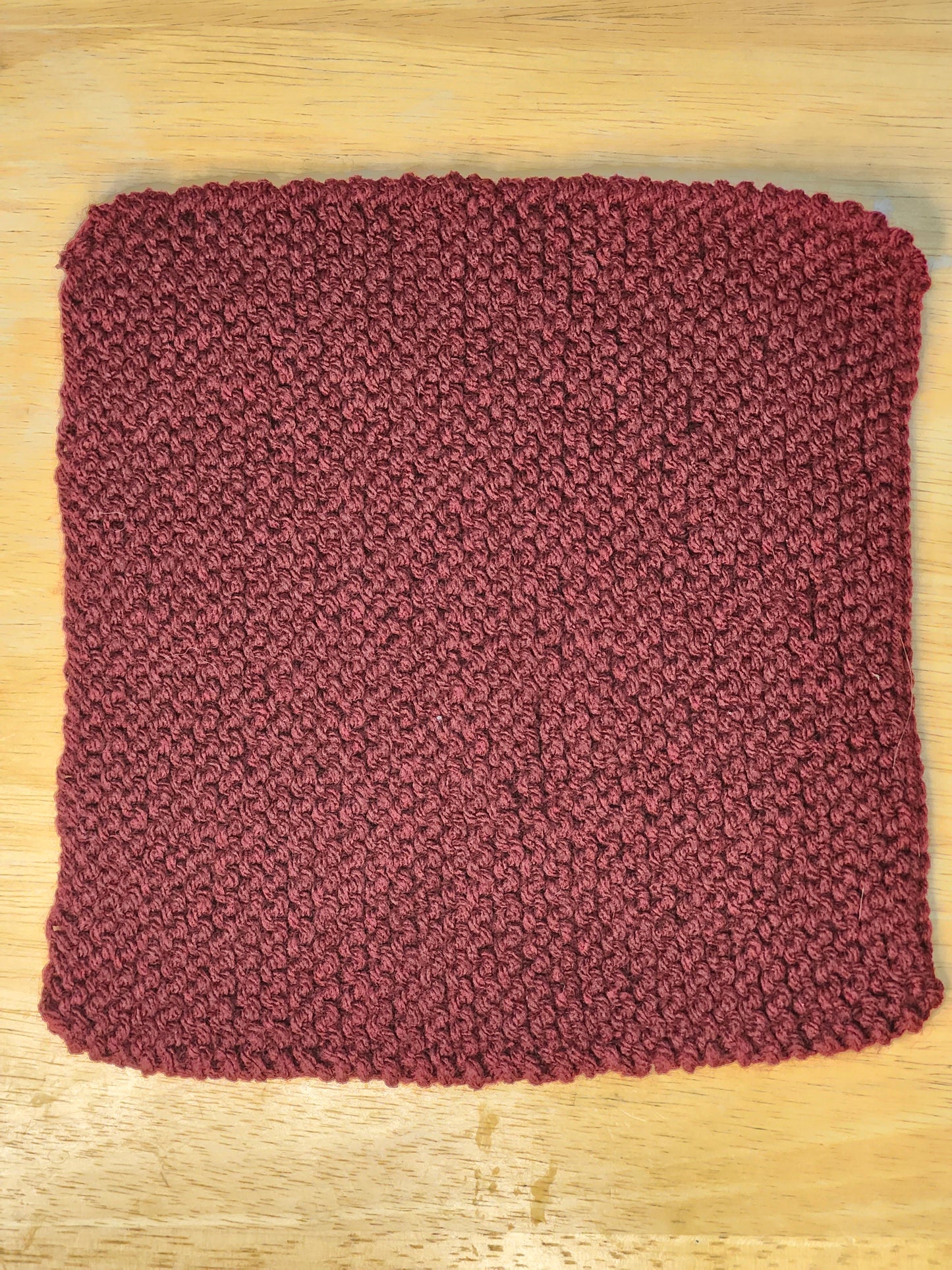 Red Knitted Placemat Set