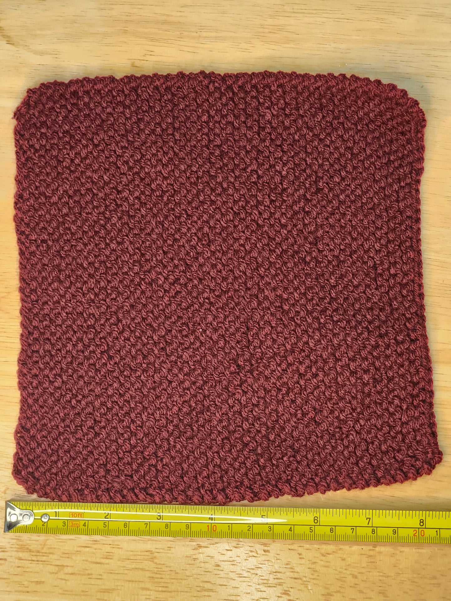 Red Knitted Placemat Set