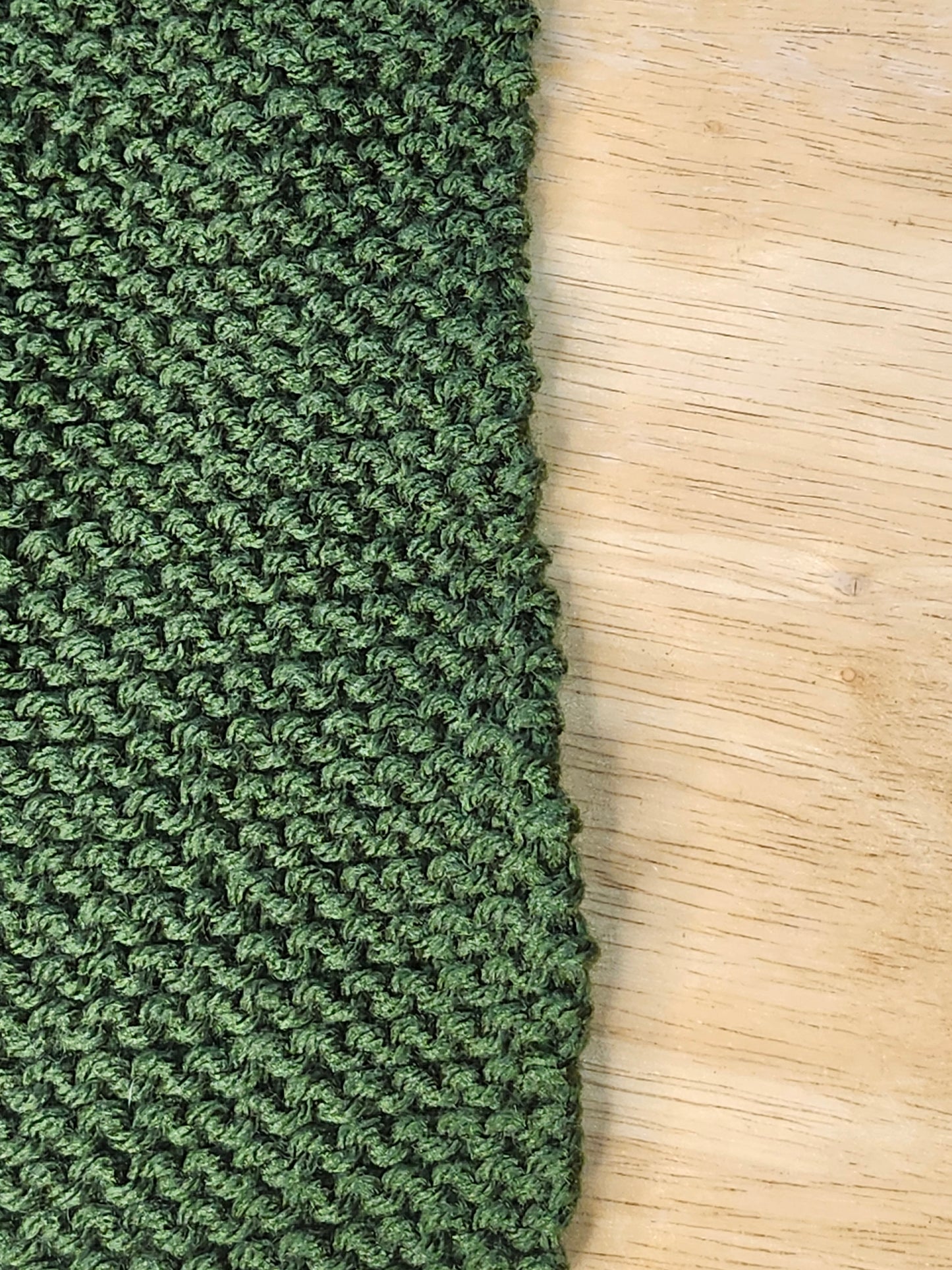 Green Knitted Placemat Set