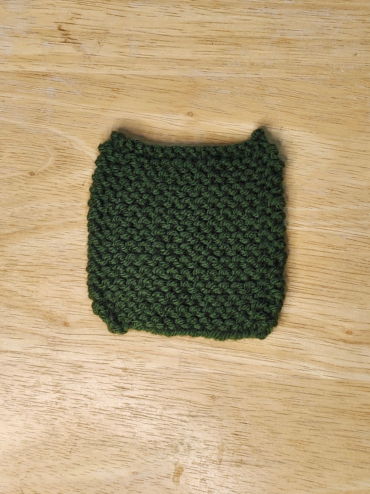 Green Knitted Coaster Set