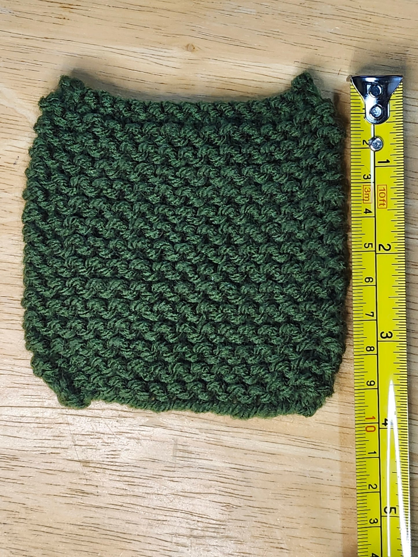 Green Knitted Coaster Set