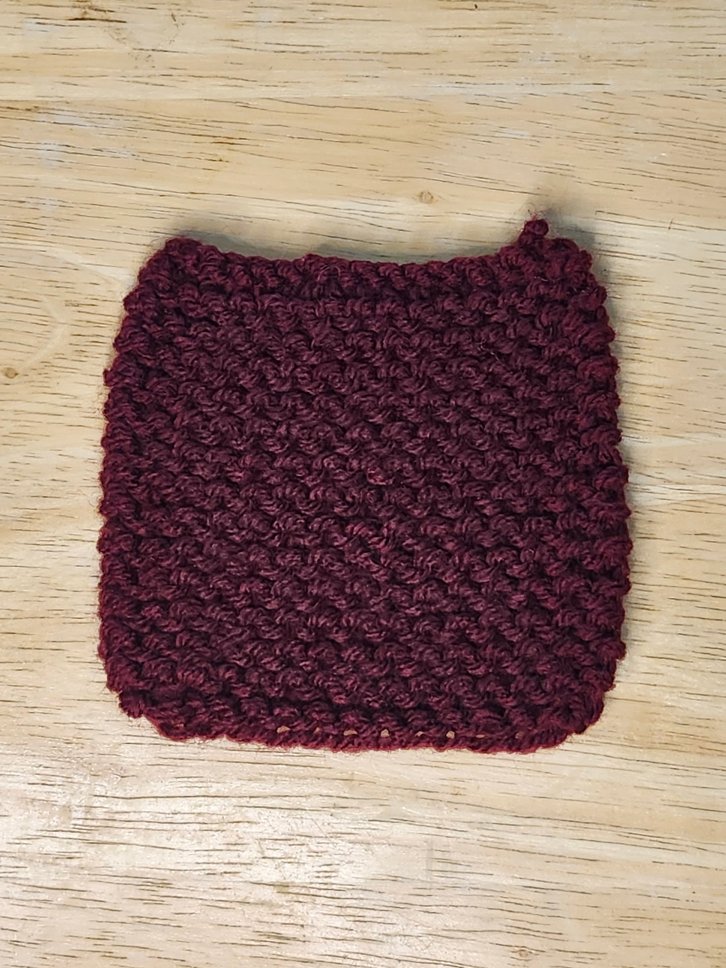 Red Knitted Coaster Set