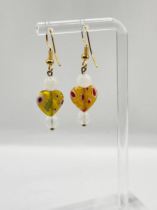 Floral Heart Earrings