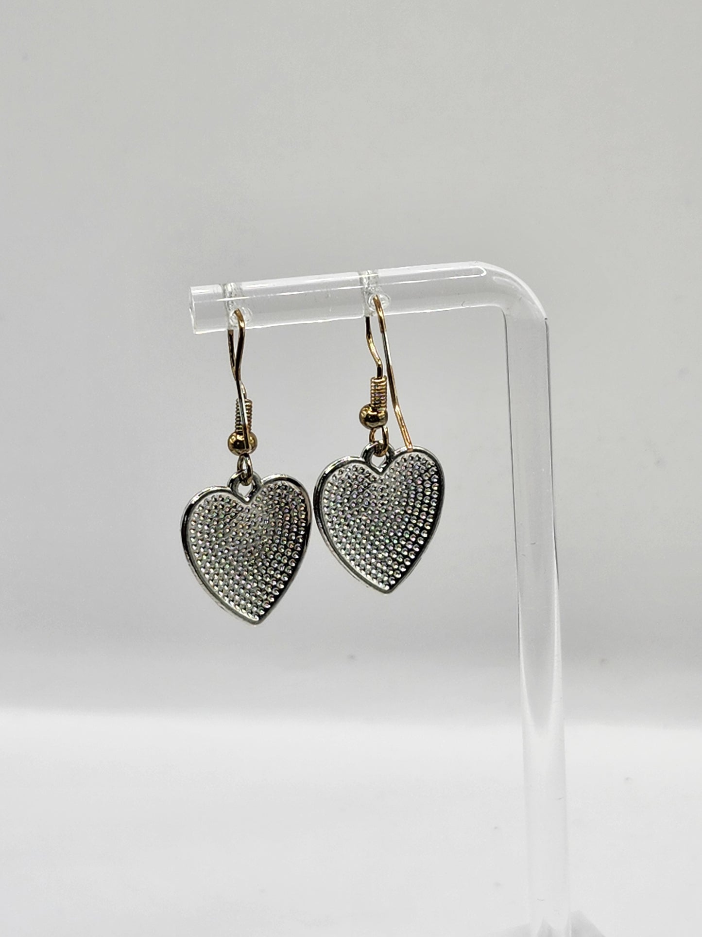 Checkered Heart Earrings