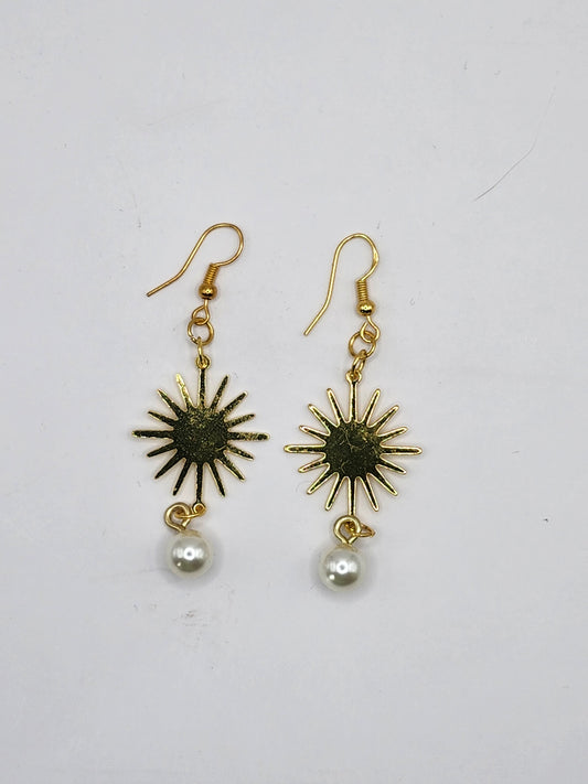 Sun Pearl Earrings