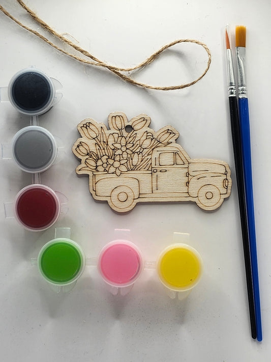 Truck with Flower DIY Kit