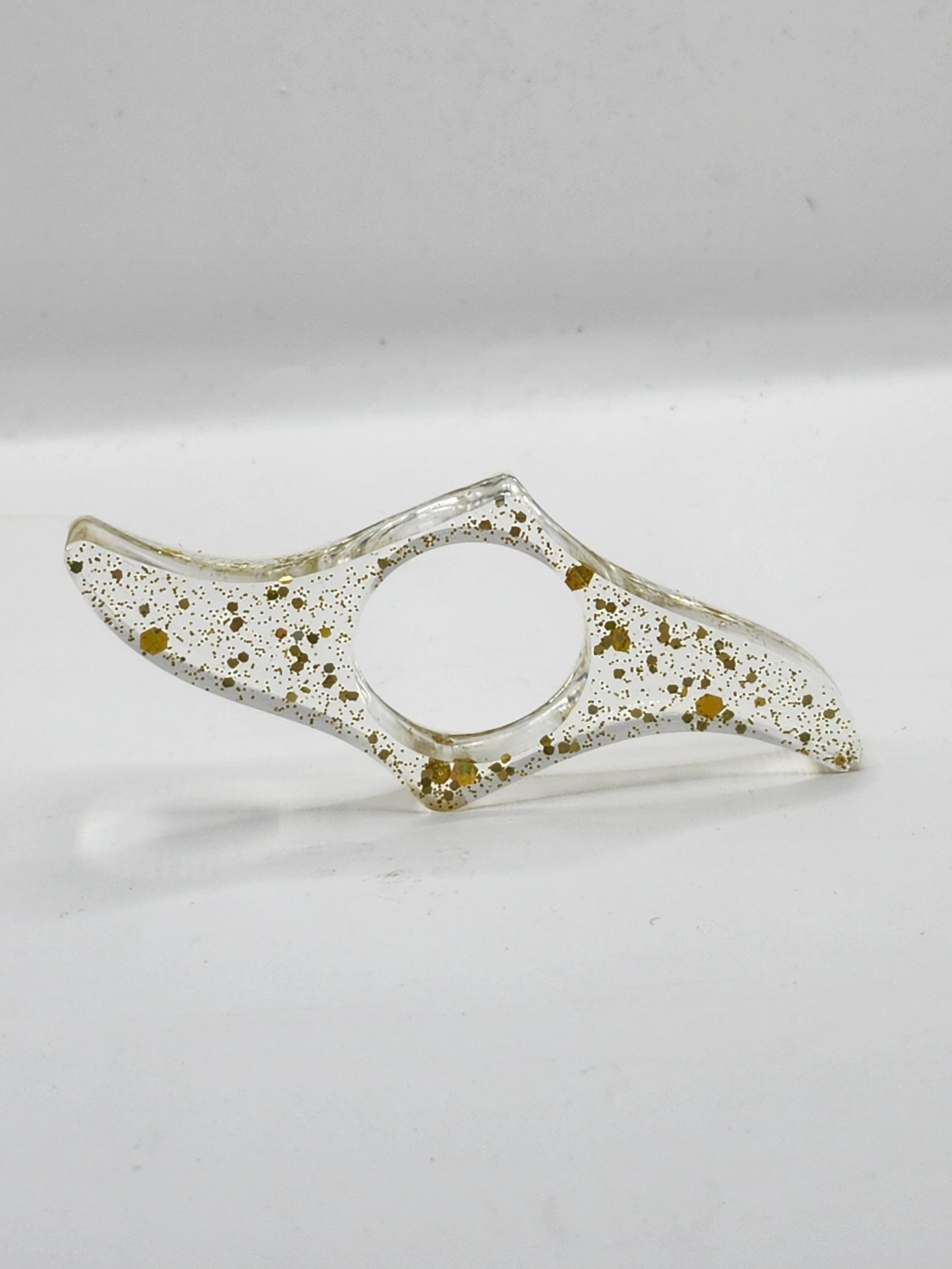 Gold Glitter Thumb Book Holder