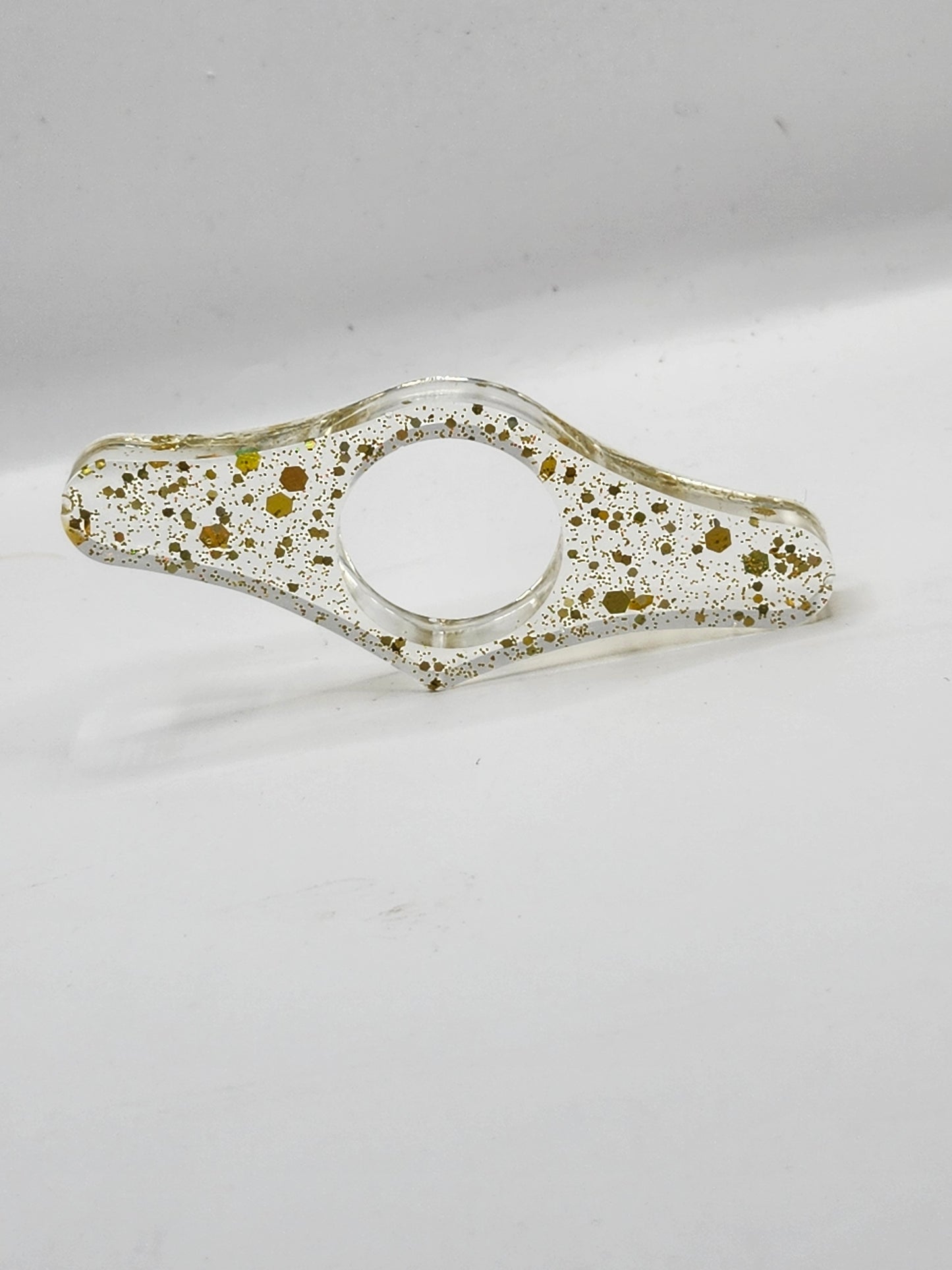 Gold Glitter Thumb Book Holder