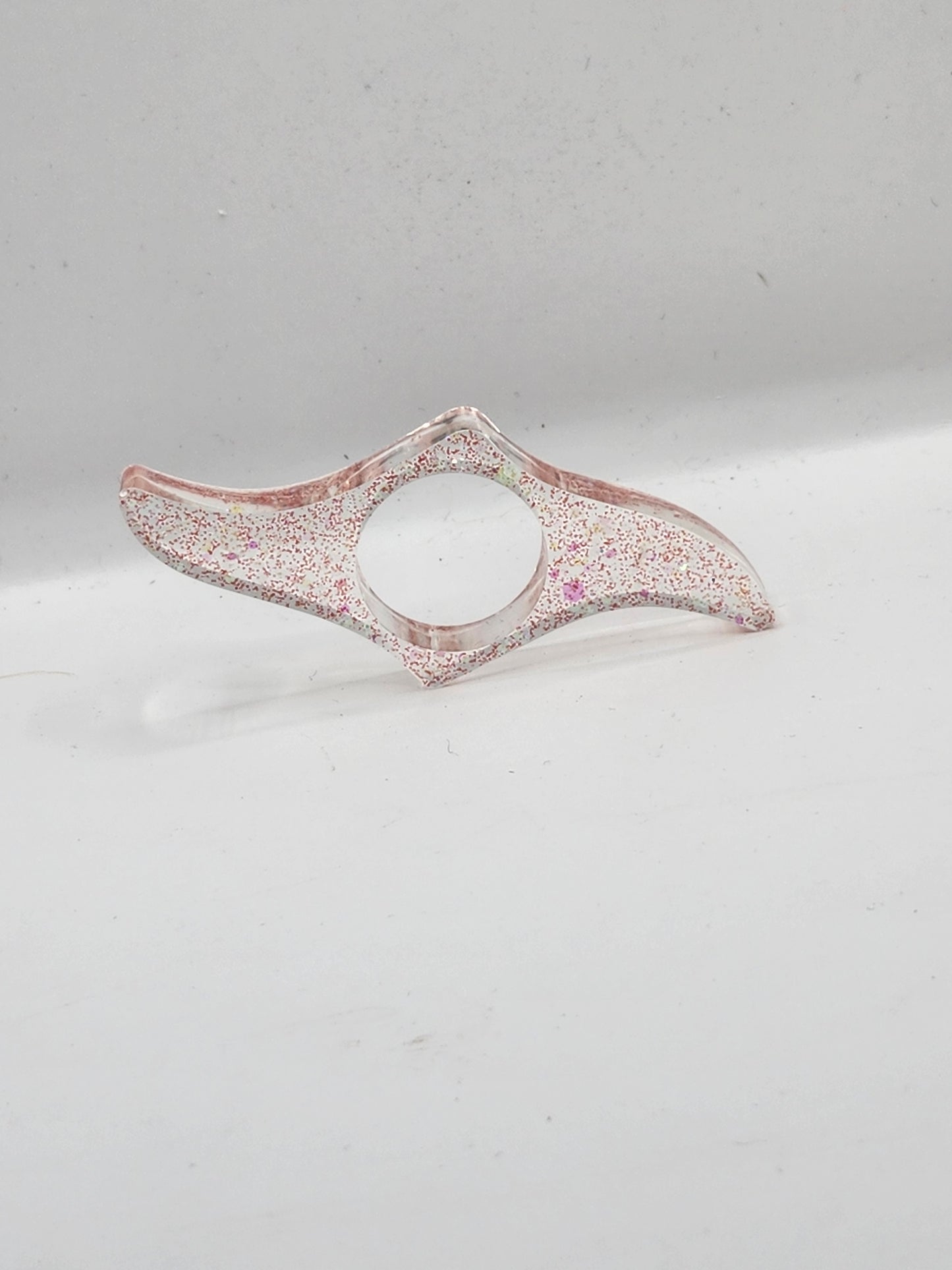 Pink Glitter Thumb Book Holder