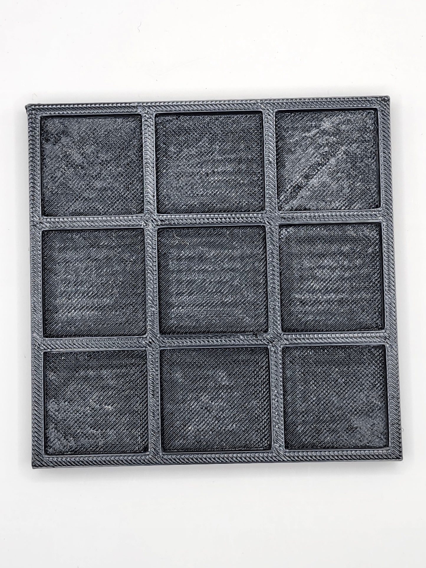 Gold and White Tic Tac Toe Board