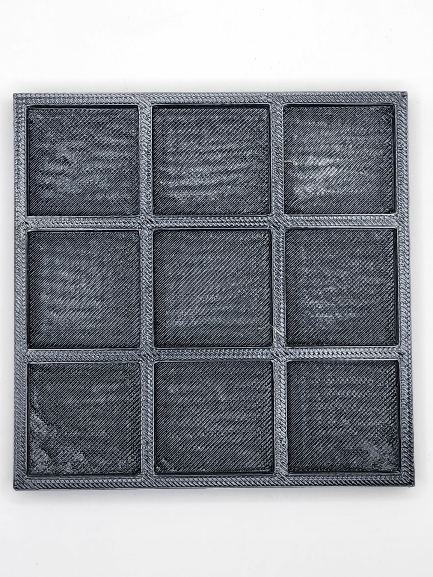 Blue and Yellow Tic Tac Toe Board