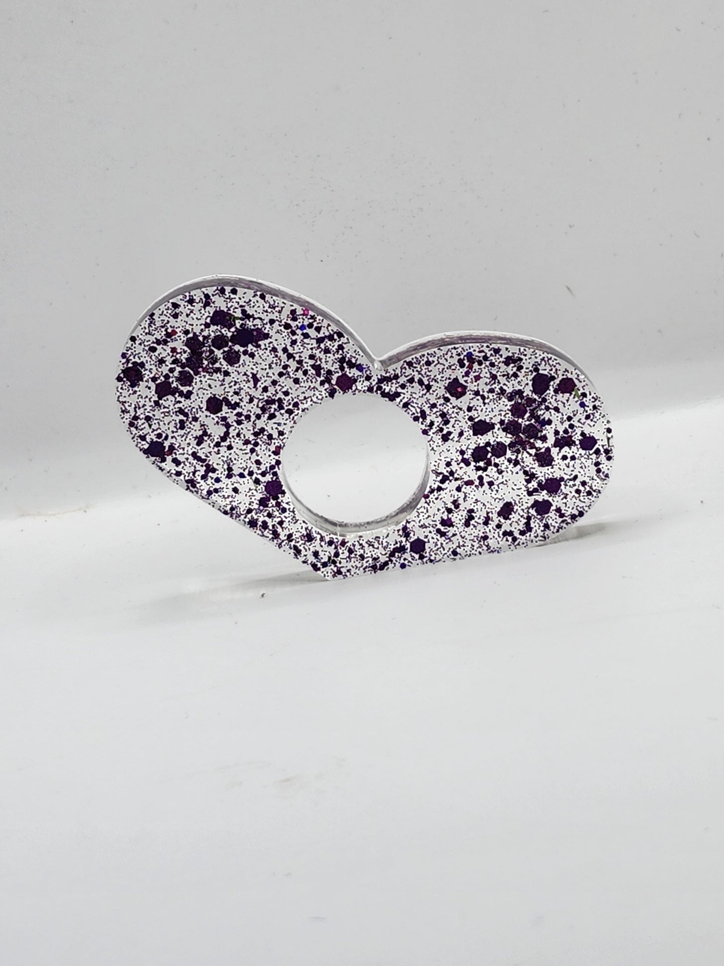 Purple Glitter Thumb Book Holder