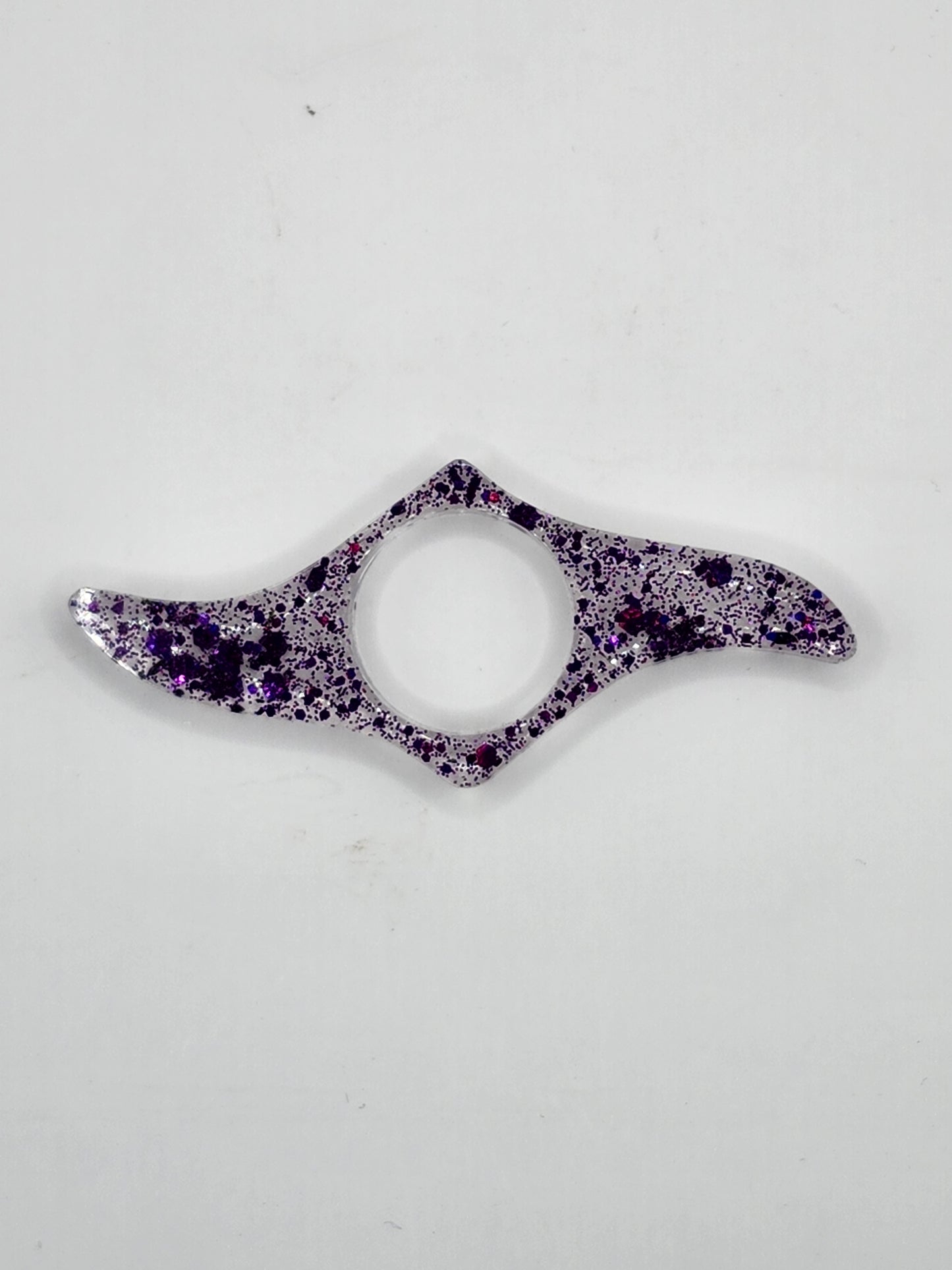 Purple Glitter Thumb Book Holder