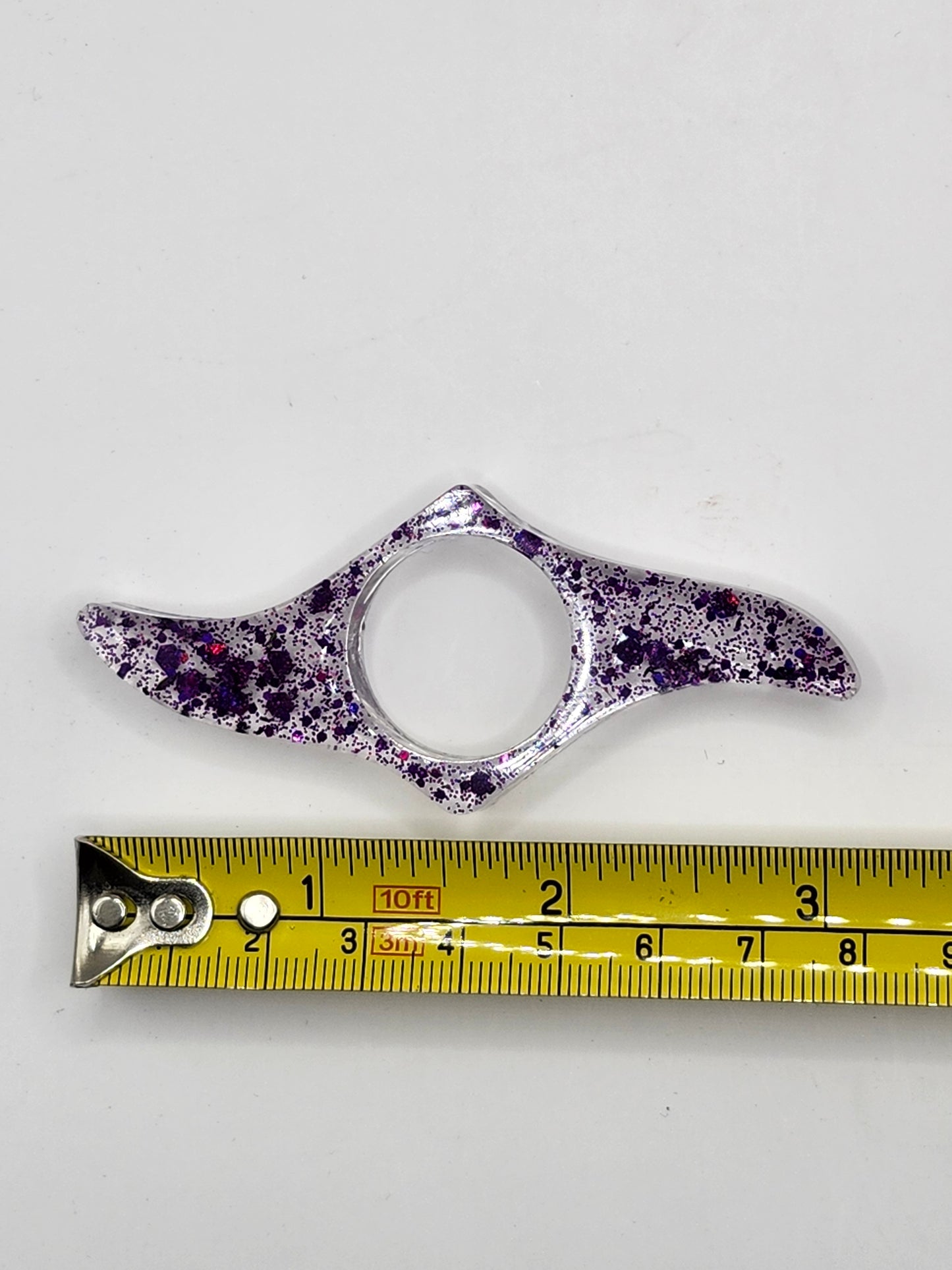 Purple Glitter Thumb Book Holder