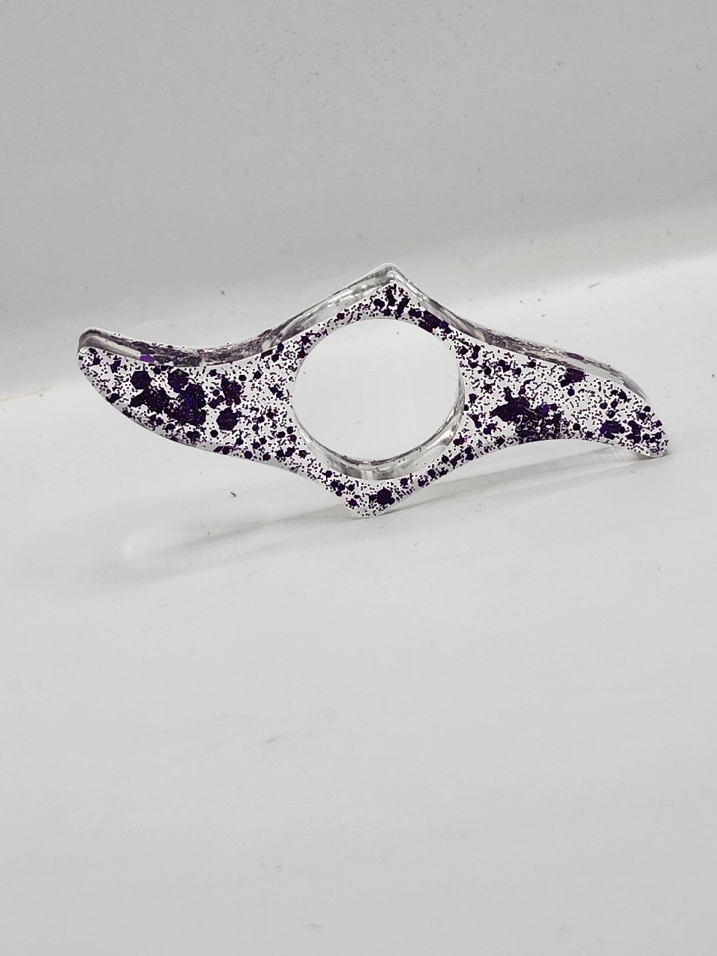 Purple Glitter Thumb Book Holder