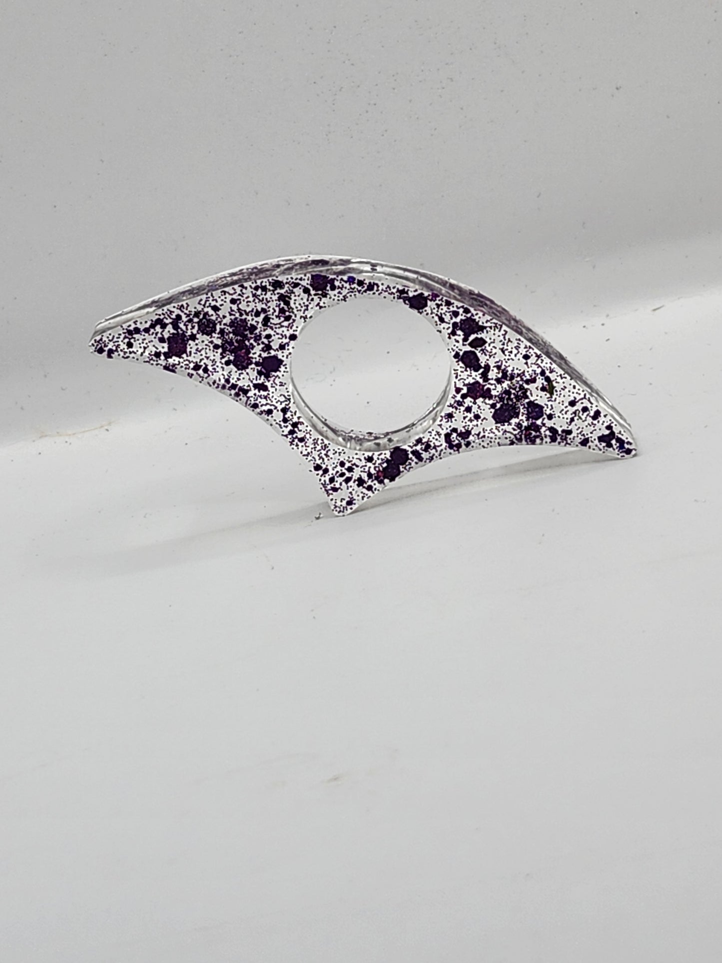 Purple Glitter Thumb Book Holder