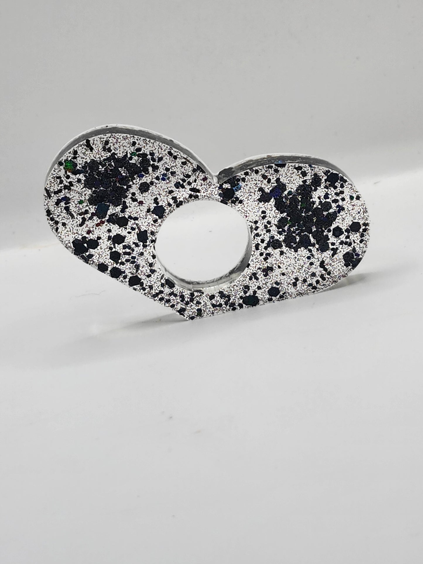 Black Glitter Thumb Book Holders