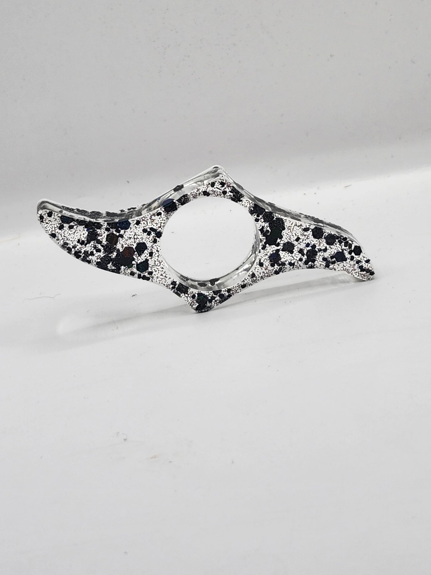 Black Glitter Thumb Book Holders