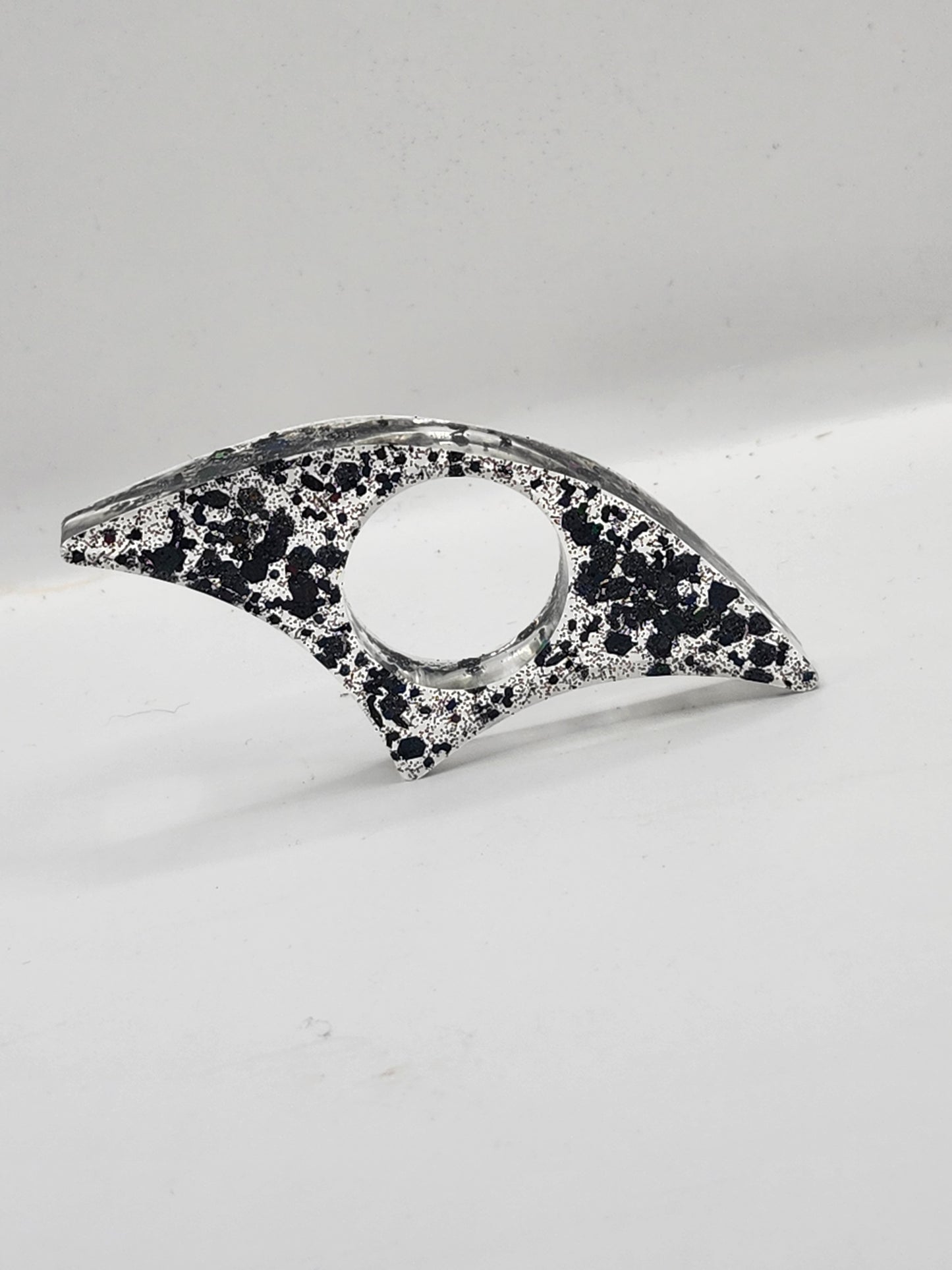 Black Glitter Thumb Book Holders