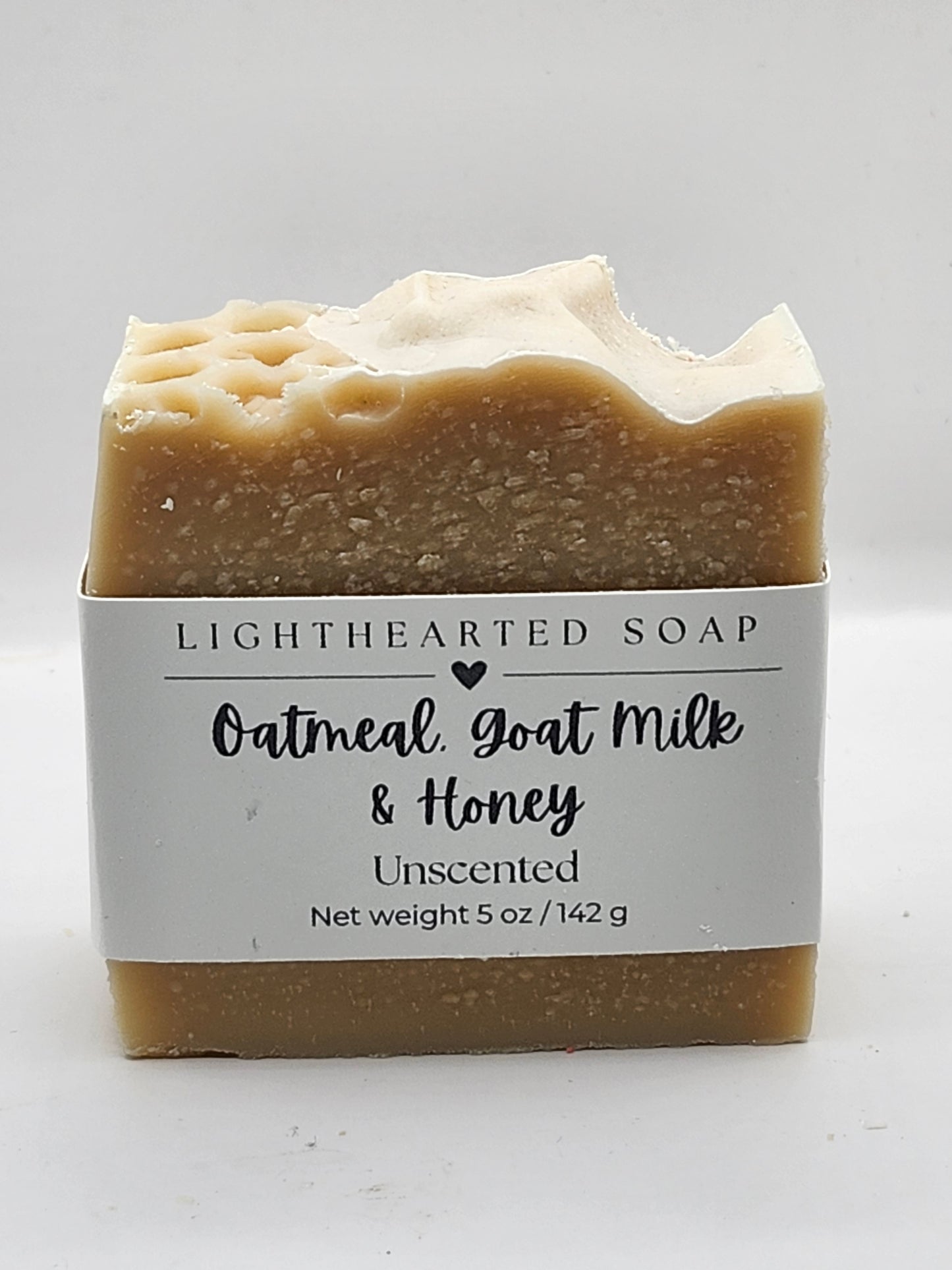 Oatmeal, Goat Milk, & Honey; Unscented Soap