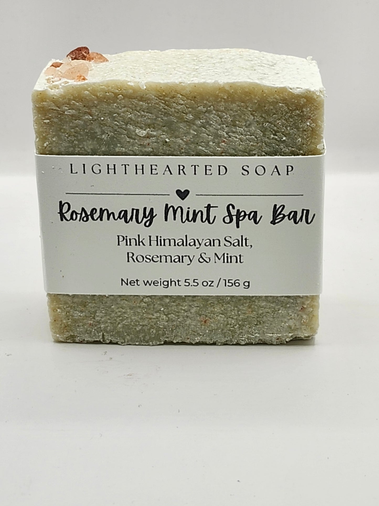 Rosemary Mint Spa Bar; Pink Himalayan Salt, Rosemary & Mint